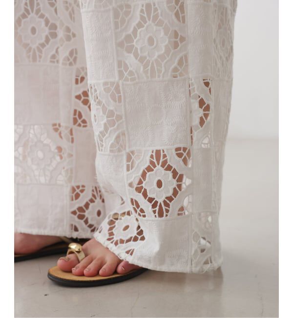 SLOBE IENA「コットンレースイージーパンツ」|その他|