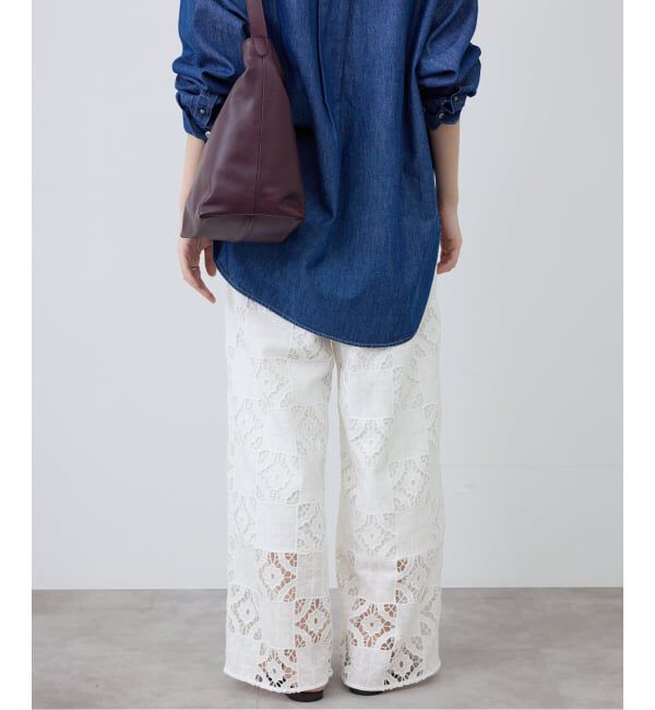 SLOBE IENA「コットンレースイージーパンツ」|その他|
