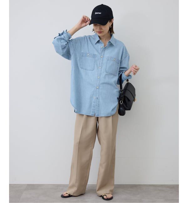 SLOBE IENA「LEDENIM LABOR FORM デニムシャツ」|シャツ・ブラウス|