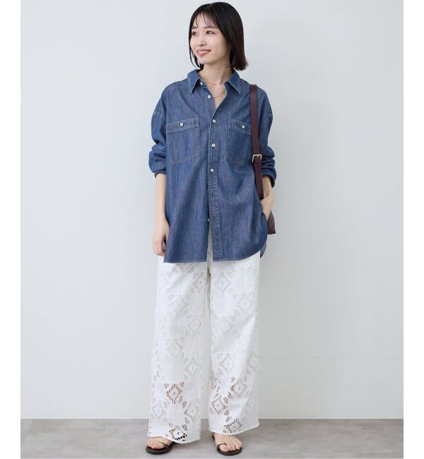 SLOBE IENA「LEDENIM LABOR FORM デニムシャツ」|シャツ・ブラウス|