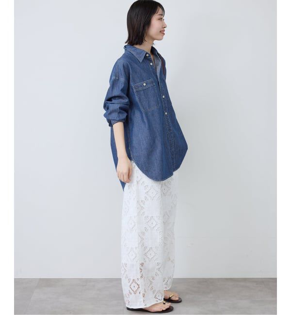 SLOBE IENA「LEDENIM LABOR FORM デニムシャツ」|シャツ・ブラウス|