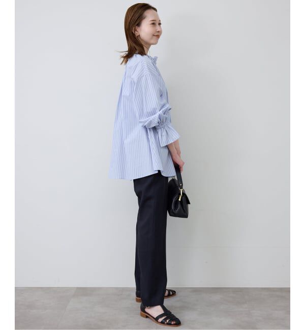 SLOBE IENA「《追加》タイプライターフリルブラウス」|シャツ・ブラウス|