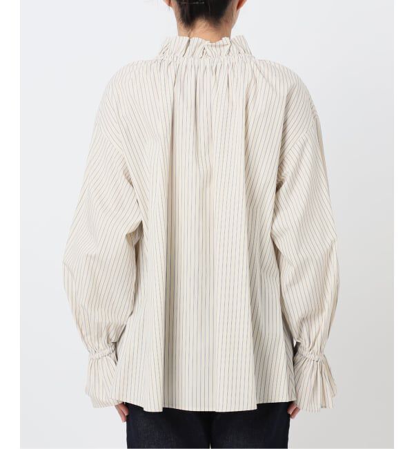 SLOBE IENA「《追加》タイプライターフリルブラウス」|シャツ・ブラウス|