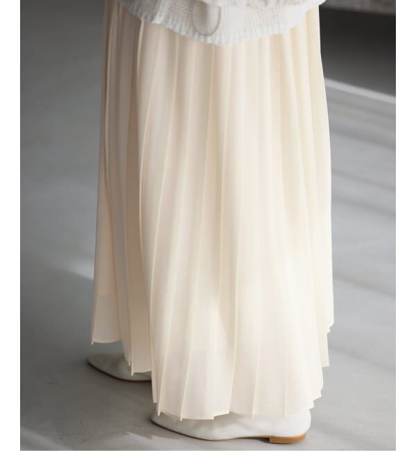 IENA「ボイルシアープリーツスカート」|スカート|