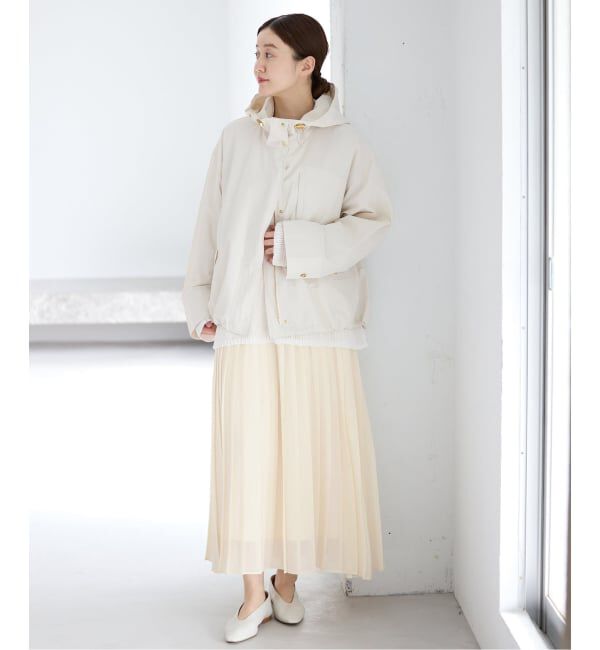 IENA「ボイルシアープリーツスカート」|スカート|