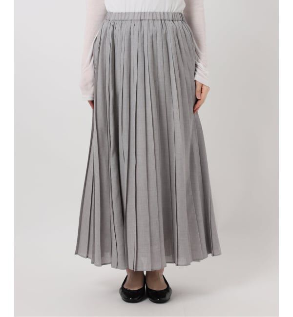 IENA「ボイルシアープリーツスカート」|スカート|