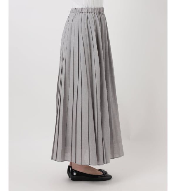 IENA「ボイルシアープリーツスカート」|スカート|