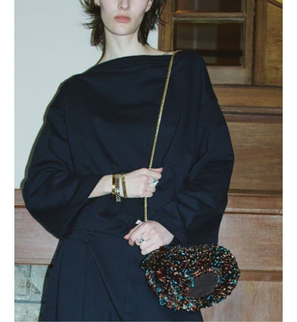 VERMEIL par iena「Caternina Bertini カテリーナ ベルティーニ Raffia Clutch 5779」|ショルダー・メッセンジャー|