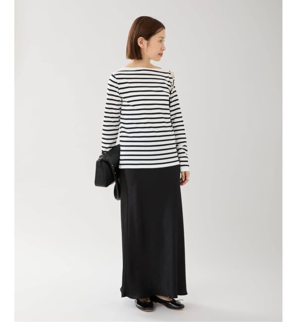 IENA「《追加17》ダブルサテンスカート」|スカート|