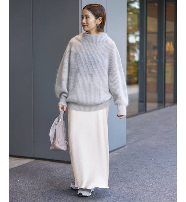 IENA「《追加17》ダブルサテンスカート」|スカート|