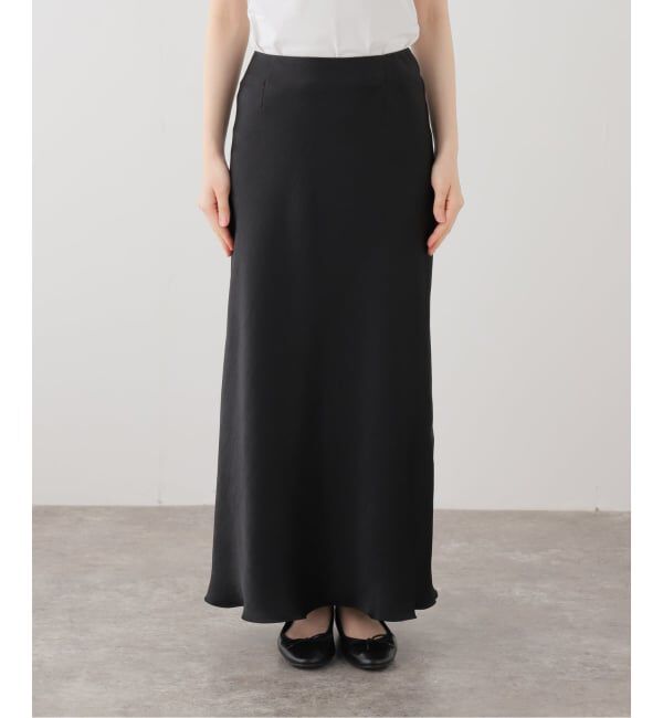 IENA「《追加17》ダブルサテンスカート」|スカート|