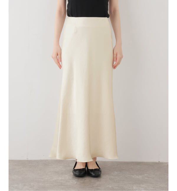 IENA「《追加17》ダブルサテンスカート」|スカート|