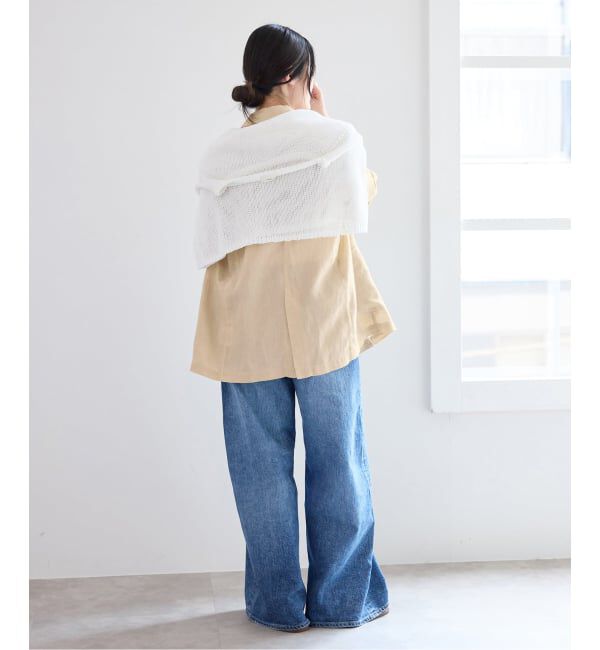 IENA「《追加》ウォッシャブル ソフトリネン リラックスジャケット」|テーラードジャケット|