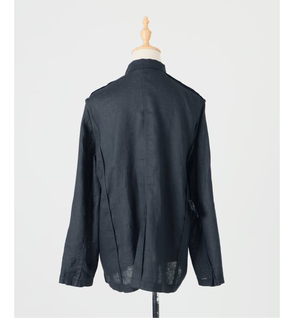 IENA「《追加》ウォッシャブル ソフトリネン リラックスジャケット」|テーラードジャケット|