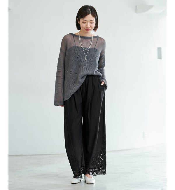 IENA「《追加予約》カットワークレースパンツ」|その他|