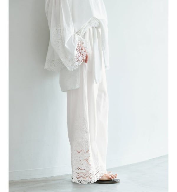 IENA「《追加予約》カットワークレースパンツ」|その他|