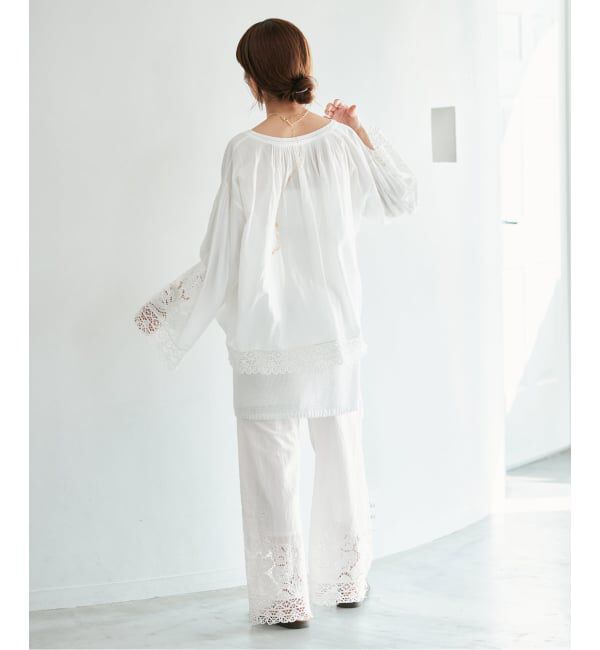 IENA「《追加予約》カットワークレースパンツ」|その他|