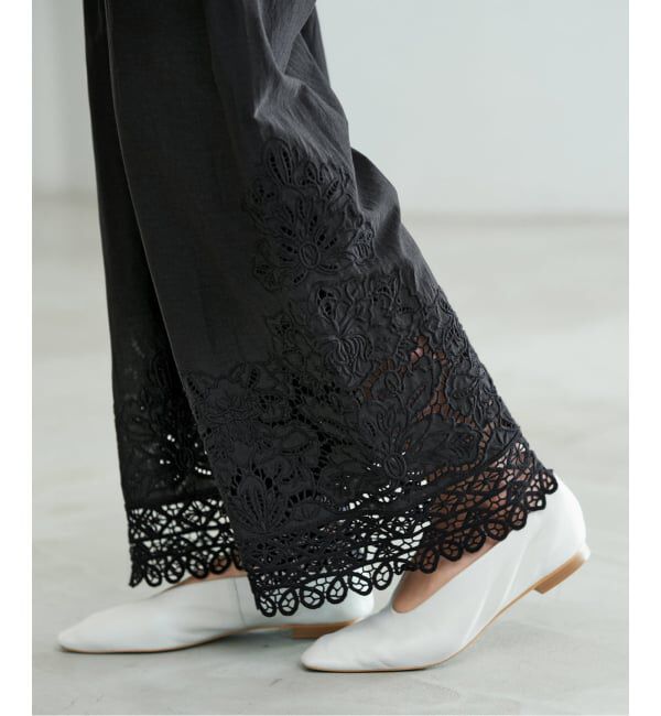 IENA「《追加予約》カットワークレースパンツ」|その他|