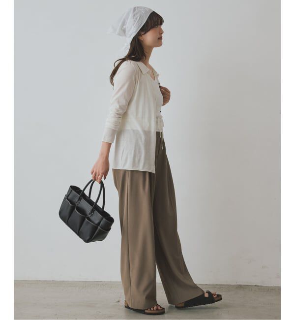 SLOBE IENA「ADD CULUMN/アドカラム PORTION トートバッグ A26S07B462」|トートバッグ|