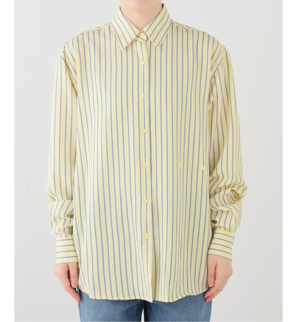 SLOBE IENA「PISCESS/パイシス ストライプシャツ PCSBSH」|シャツ・ブラウス|イエロー