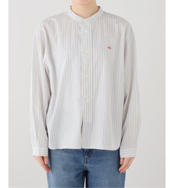 SLOBE IENA「DANTON/ダントン BAND COLLAR SHIRT #DT-B0341」|シャツ・ブラウス|グレー