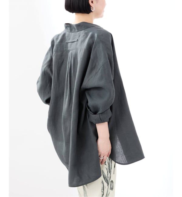 VERMEIL par iena「《予約》TICCA ティッカ 別注リネンスクエアビッグシャツ TBFS-543」|シャツ・ブラウス|