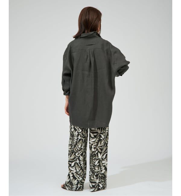 VERMEIL par iena「《予約》TICCA ティッカ 別注リネンスクエアビッグシャツ TBFS-543」|シャツ・ブラウス|