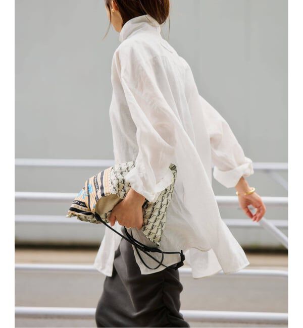 VERMEIL par iena「《予約》TICCA ティッカ 別注リネンスクエアビッグシャツ TBFS-543」|シャツ・ブラウス|