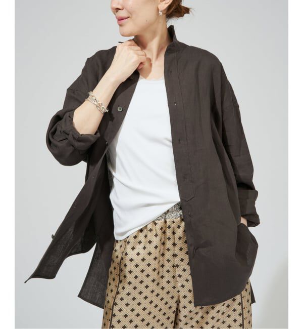 VERMEIL par iena「《予約》TICCA ティッカ 別注リネンスクエアビッグシャツ TBFS-543」|シャツ・ブラウス|