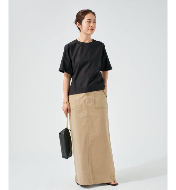 VERMEIL par iena「《予約》cotton back satin T-ブラウス」|シャツ・ブラウス|