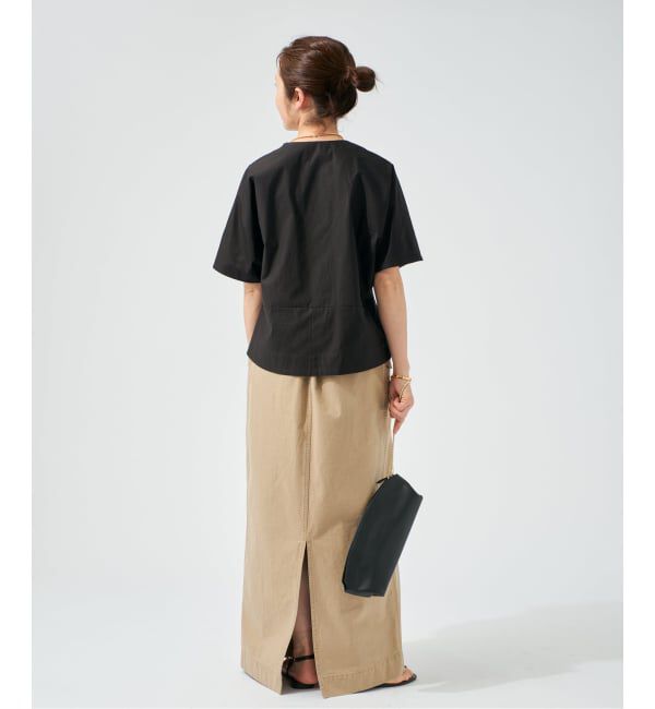 VERMEIL par iena「《予約》cotton back satin T-ブラウス」|シャツ・ブラウス|