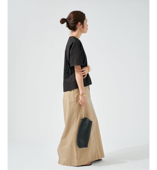 VERMEIL par iena「《予約》cotton back satin T-ブラウス」|シャツ・ブラウス|