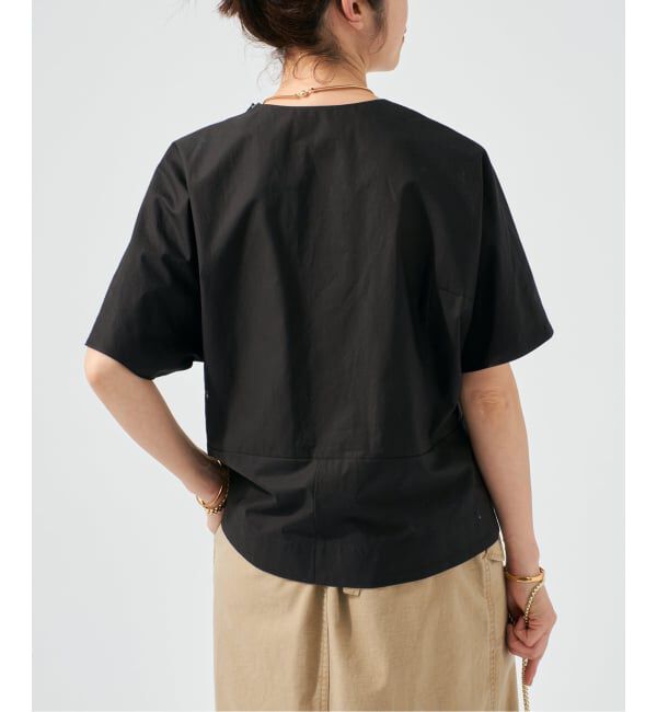 VERMEIL par iena「《予約》cotton back satin T-ブラウス」|シャツ・ブラウス|