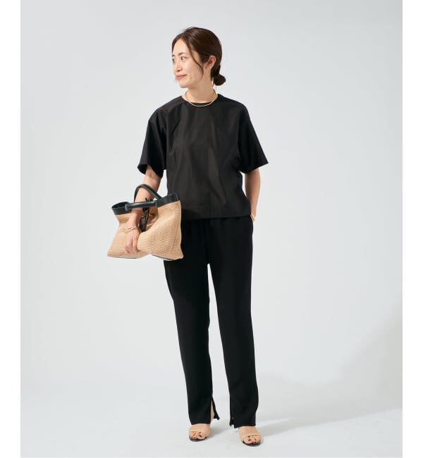 VERMEIL par iena「《予約》cotton back satin T-ブラウス」|シャツ・ブラウス|