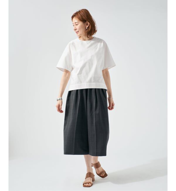 VERMEIL par iena「《予約》cotton back satin T-ブラウス」|シャツ・ブラウス|