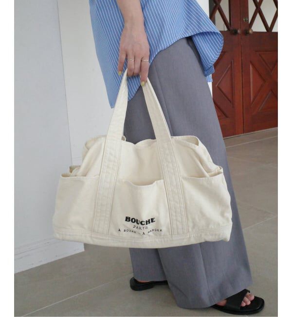 SLOBE IENA「《追加予約》BOUCHE SLOBE別注 キャンバストートバッグ」|トートバッグ|