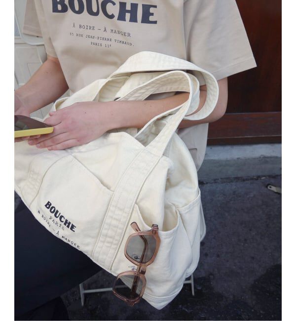 SLOBE IENA「《追加予約》BOUCHE SLOBE別注 キャンバストートバッグ」|トートバッグ|