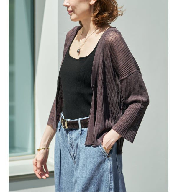 VERMEIL par iena「ENRICA エンリカ Vネックカーディガン KNIT 231」|カーディガン|