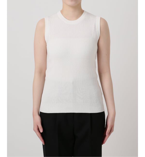 VERMEIL par iena「ランダムRIB ノースリーブプルオーバー」|ニット・セーター|