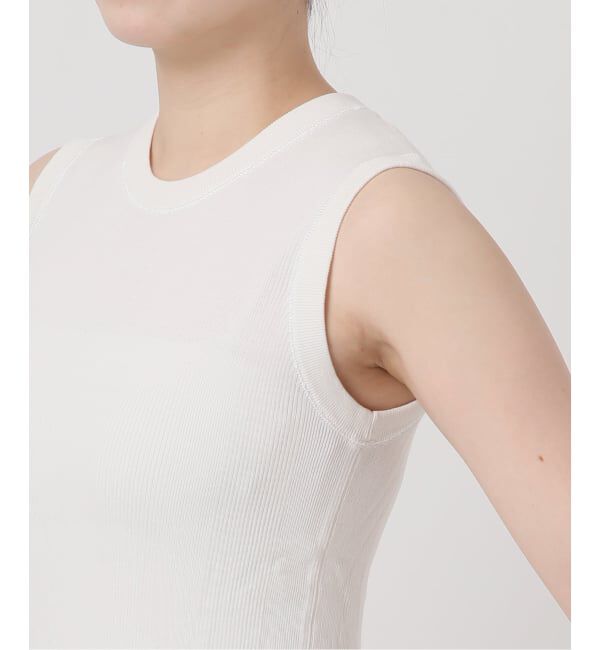 VERMEIL par iena「ランダムRIB ノースリーブプルオーバー」|ニット・セーター|