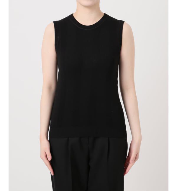 VERMEIL par iena「ランダムRIB ノースリーブプルオーバー」|ニット・セーター|