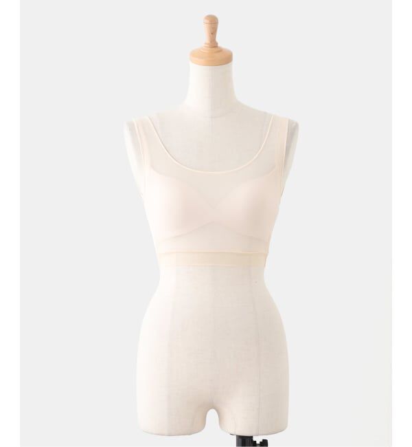 IENA LA BOUCLE「NICENICE MOMENT ナイスナイスモーメント MESH ブラ タンク NMM3-25S-012」|インナー|ナチュラル