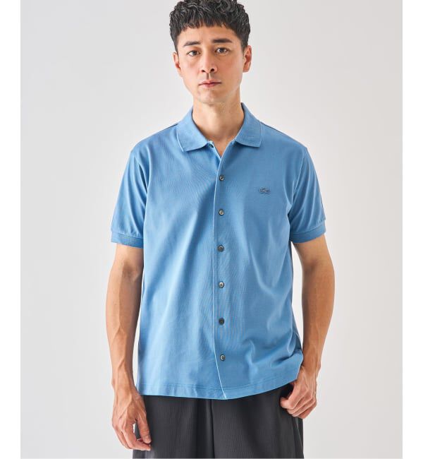 EDIFICE「《予約》LACOSTE(ラコステ) 別注 COOLMAX フルオープン 半袖ポロシャツ」|ポロシャツ|