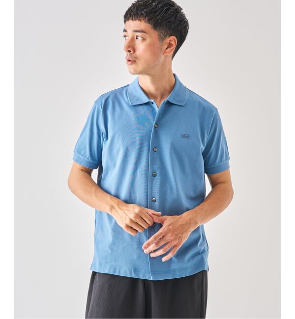 EDIFICE「《予約》LACOSTE(ラコステ) 別注 COOLMAX フルオープン 半袖ポロシャツ」|ポロシャツ|