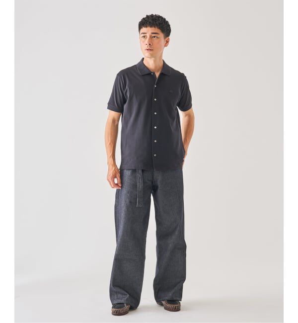 EDIFICE「《予約》LACOSTE(ラコステ) 別注 COOLMAX フルオープン 半袖ポロシャツ」|ポロシャツ|