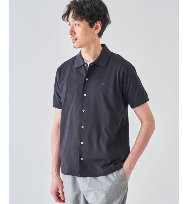 EDIFICE「《予約》LACOSTE(ラコステ) 別注 COOLMAX フルオープン 半袖ポロシャツ」|ポロシャツ|