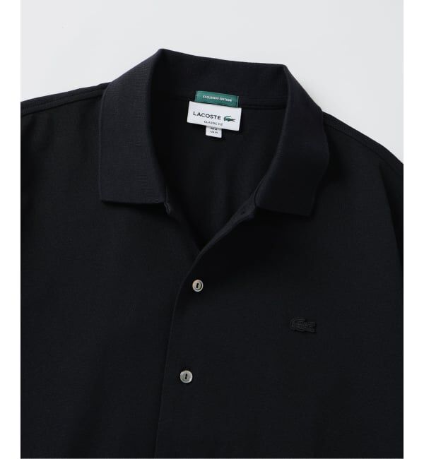 EDIFICE「《予約》LACOSTE(ラコステ) 別注 COOLMAX フルオープン 半袖ポロシャツ」|ポロシャツ|