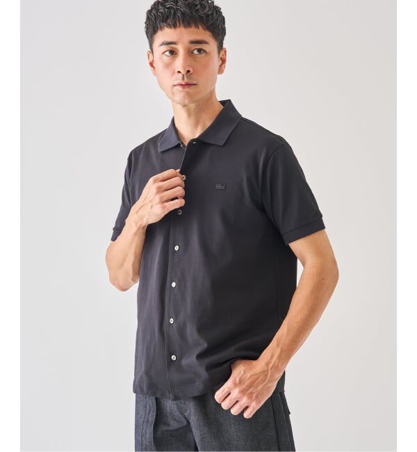 EDIFICE「《予約》LACOSTE(ラコステ) 別注 COOLMAX フルオープン 半袖ポロシャツ」|ポロシャツ|