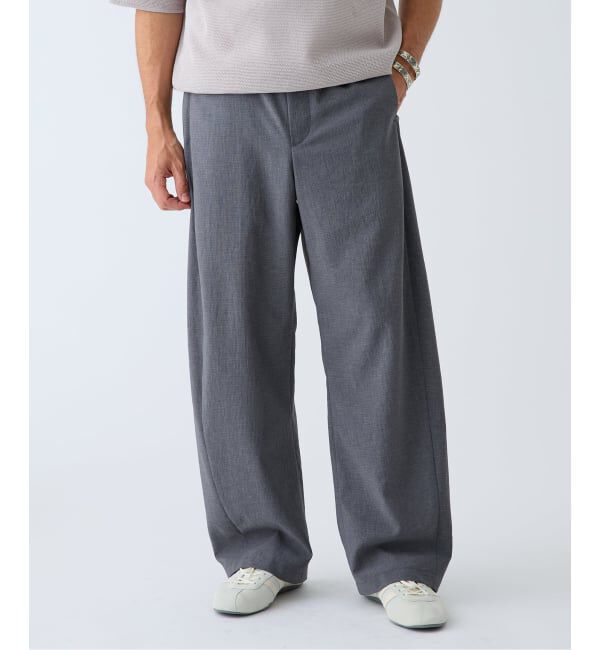 EDIFICE「《予約》AKIHA メッシュ 3D フィット トラウザー」|スラックス|グレー