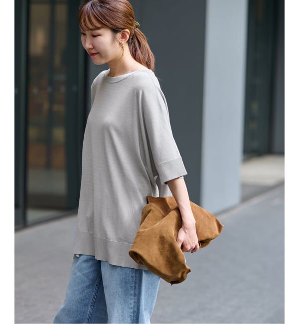 JOURNAL STANDARD relume「《追加4》接触冷感 / ウォッシャブルクールポンチョプルオーバー」|ニット・セーター|